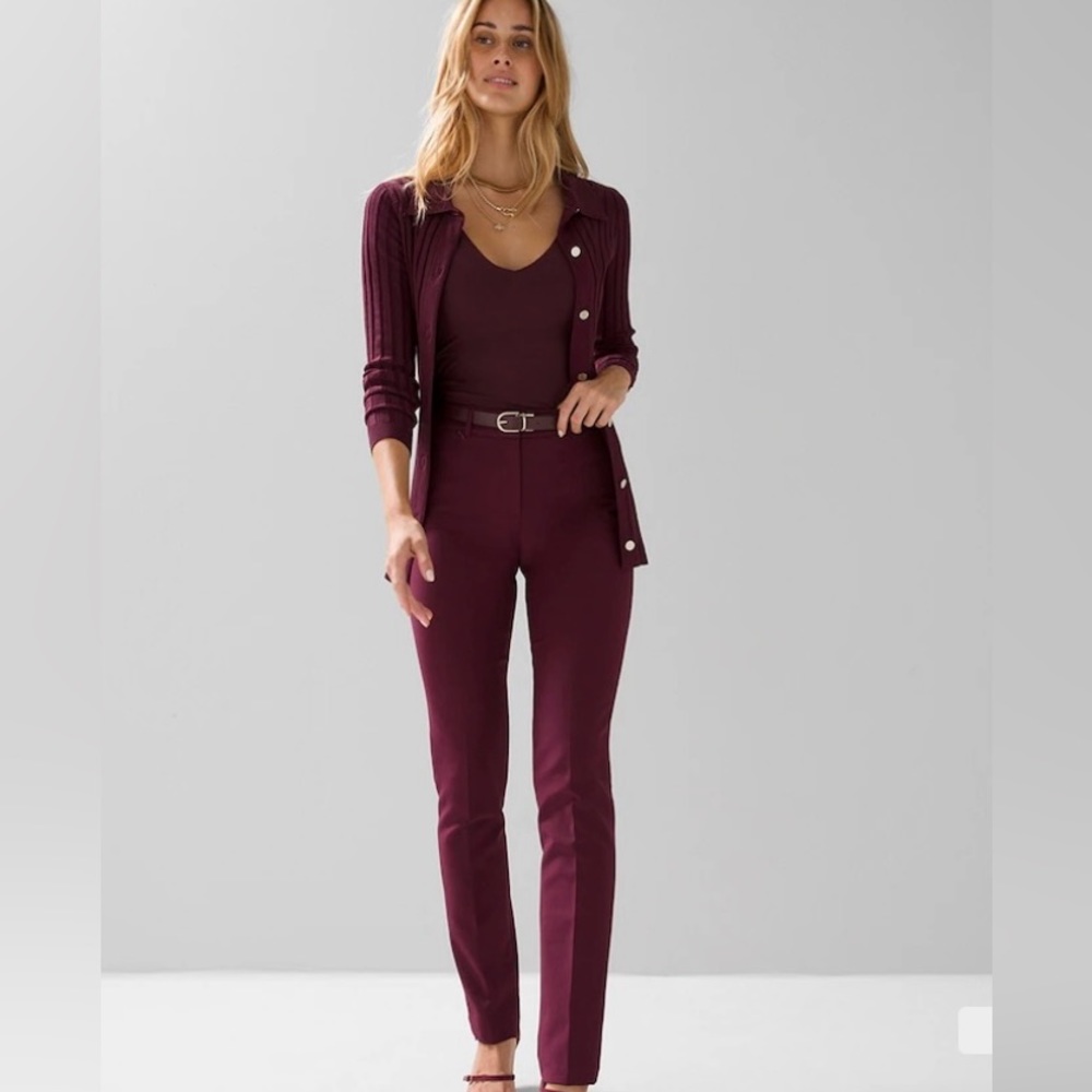 🌺 WHBM Elle Slim Trouser Comfort Stretch Pants 🌺